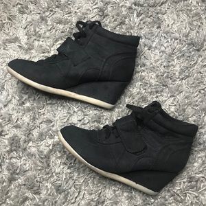Shana Black Wedge Booties -Size 37